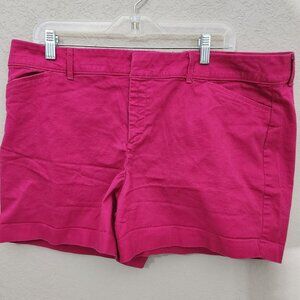 Old Navy Pixie Womens Pink Chino Shorts Size 16 Regular